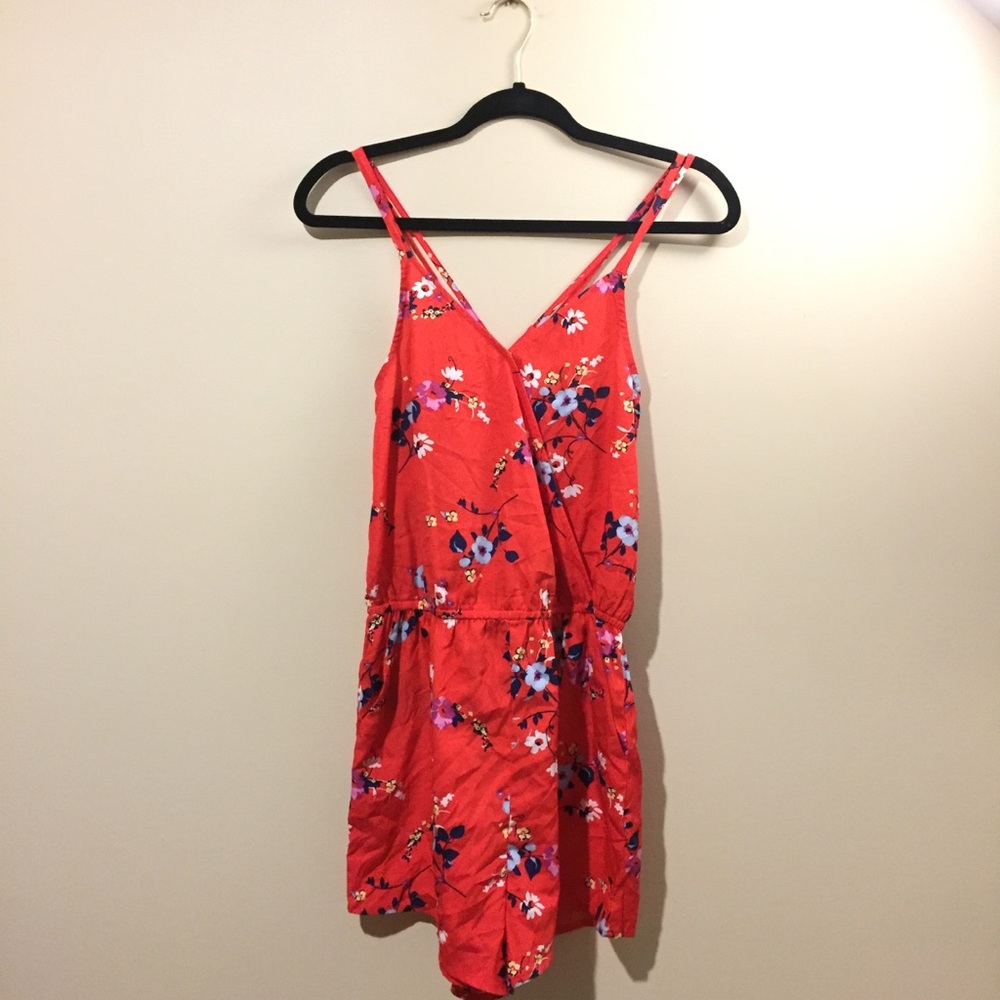 Floral pattern romper
